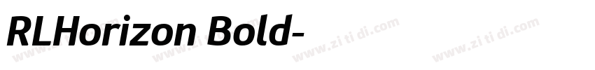 RLHorizon Bold字体转换